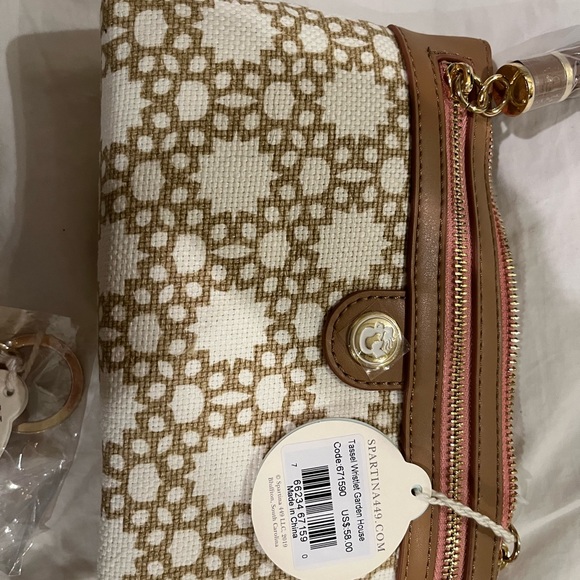 Spartina set- wristlet, wallet, key chain, and tote - Picture 2 of 12